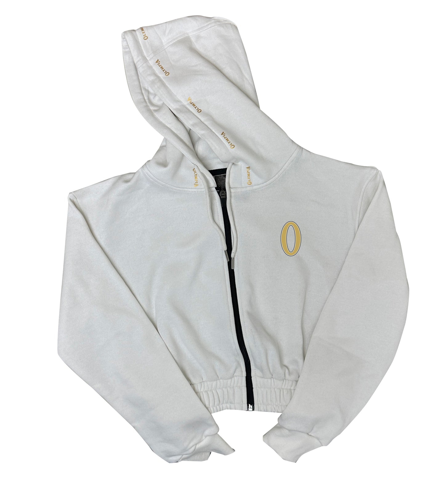 Olympia Women's Crop Full Zip White