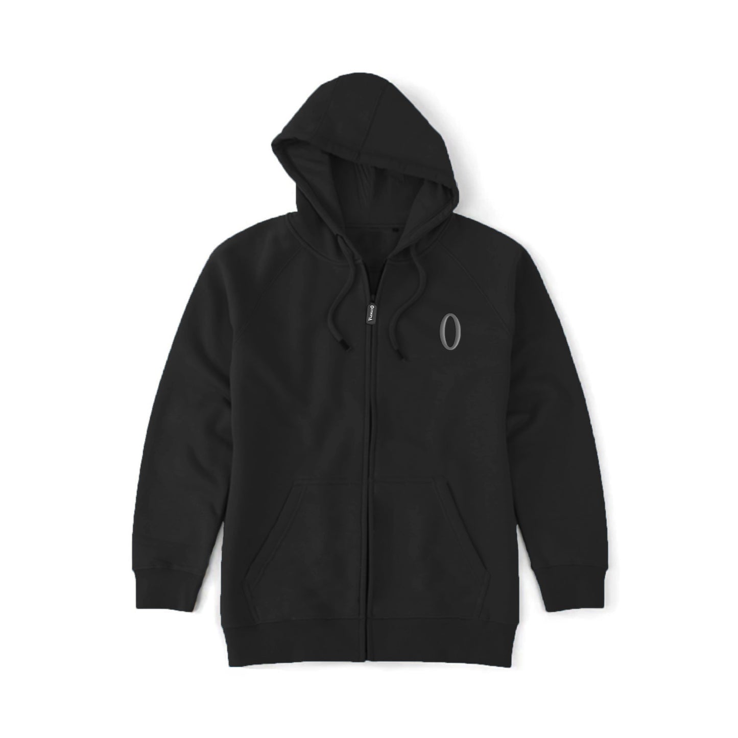 Olympia Full Zip Hoodie Embroidered Black