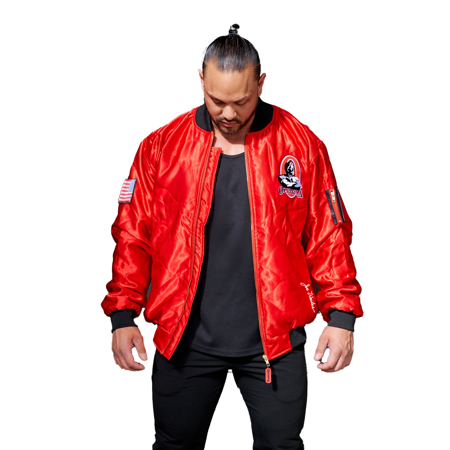 Olympia Bomber Jacket Red