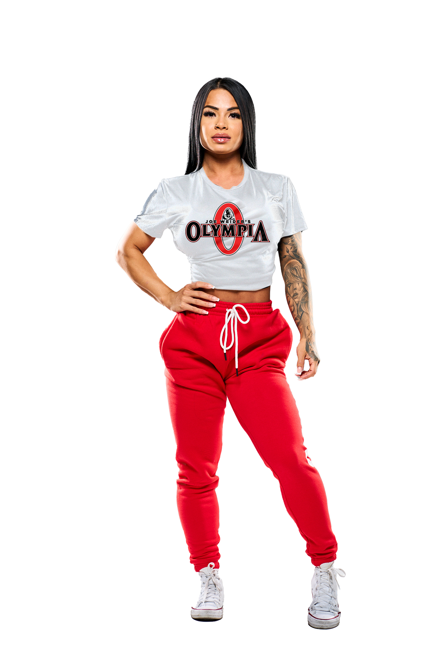 Olympia White Crop Top