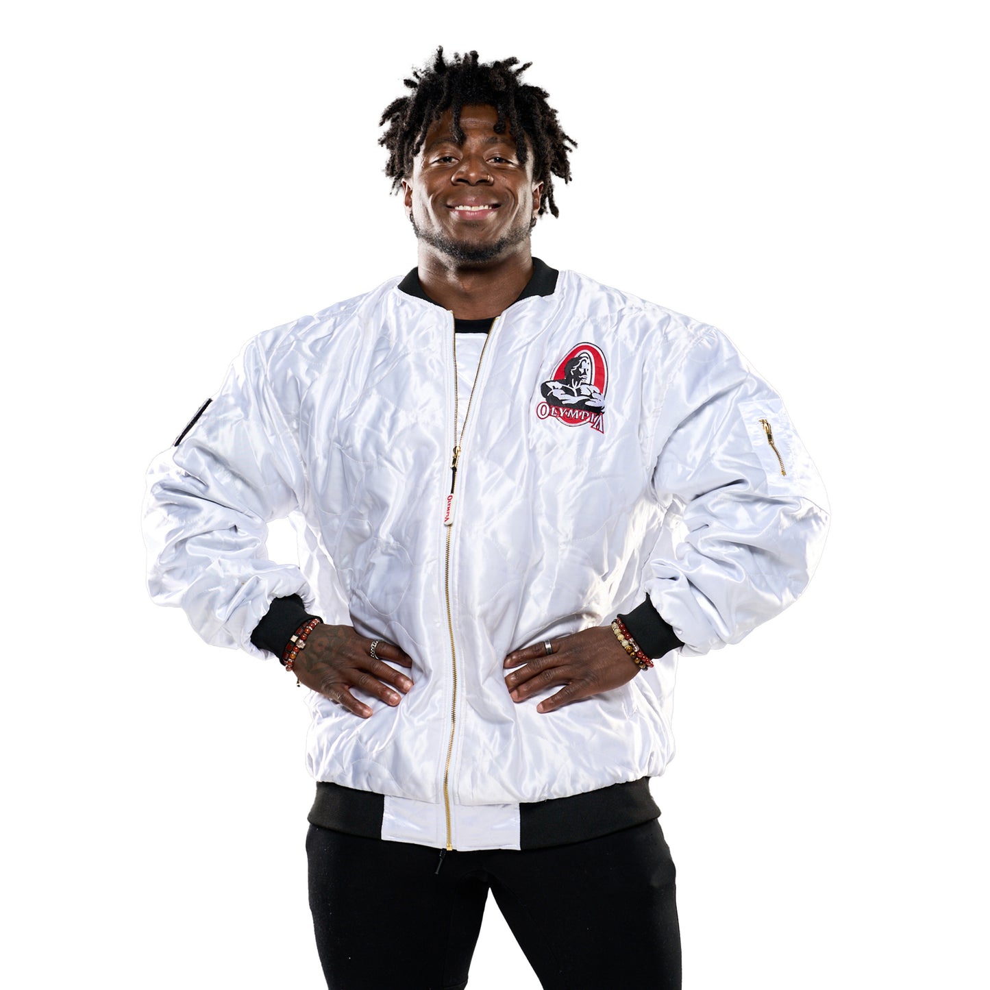 Olympia Bomber Jacket White