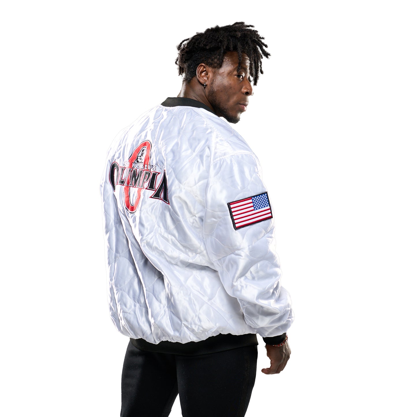 Olympia Bomber Jacket White