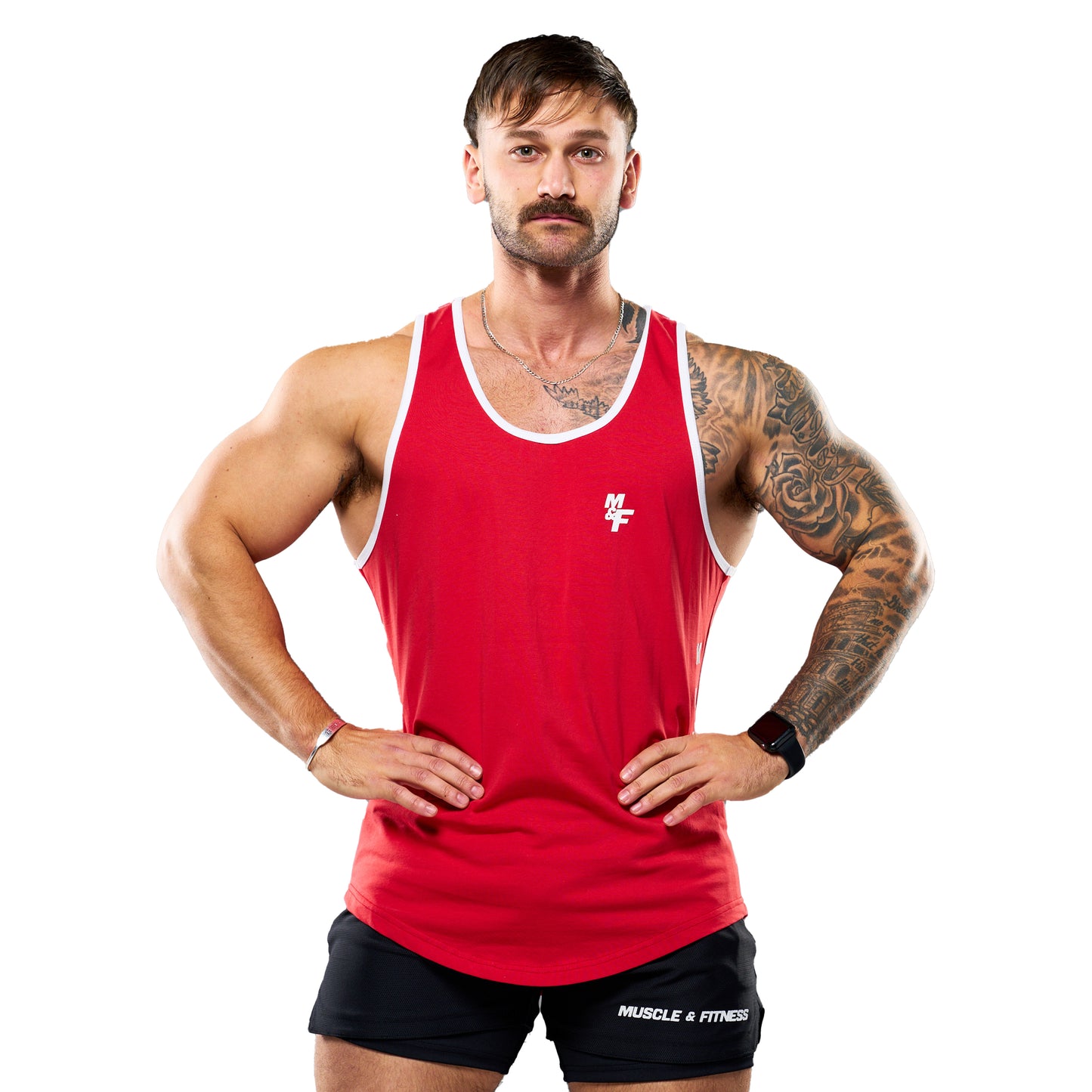 M & F Men's Red Tank Top