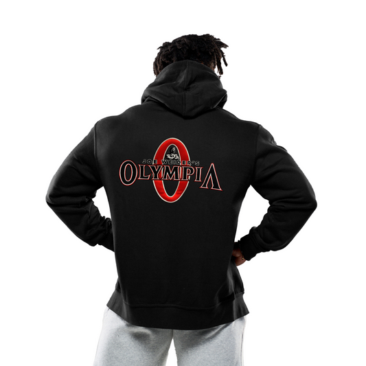 Original Olympia Black Embroidered Full Zip Hoodie