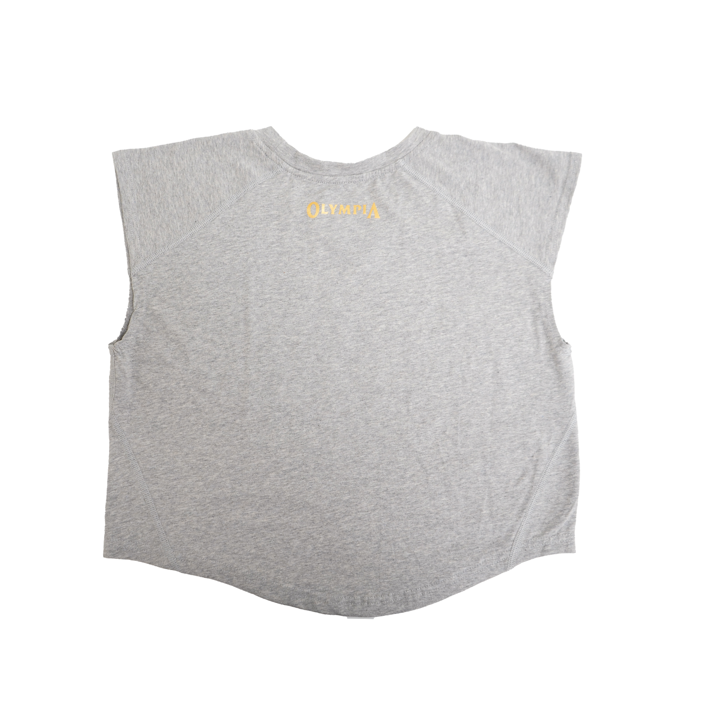 Olympia Fitted Crop Tee Cool Grey