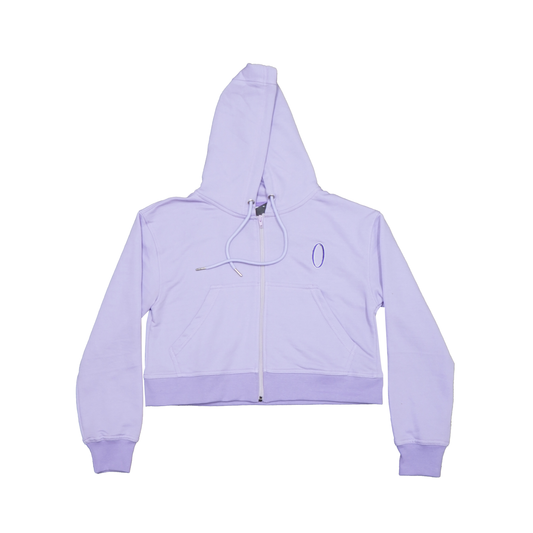 Olympia Women's Full Zip Embroidered Purple