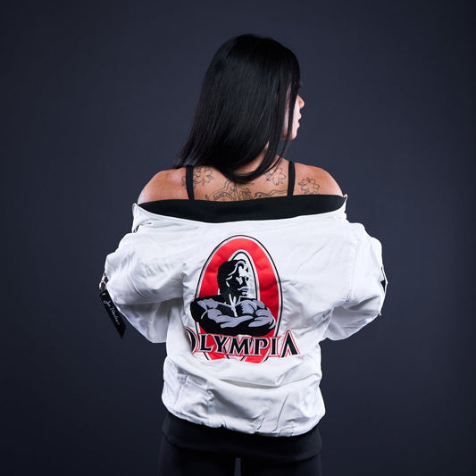 Olympia White Bomber Jacket