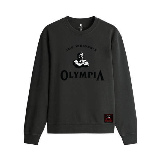 Olympia Crew Embroidered JW Black