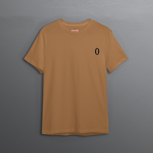 Olympia Card Graphics Basic Activewear Oversized T-shirt - Tan