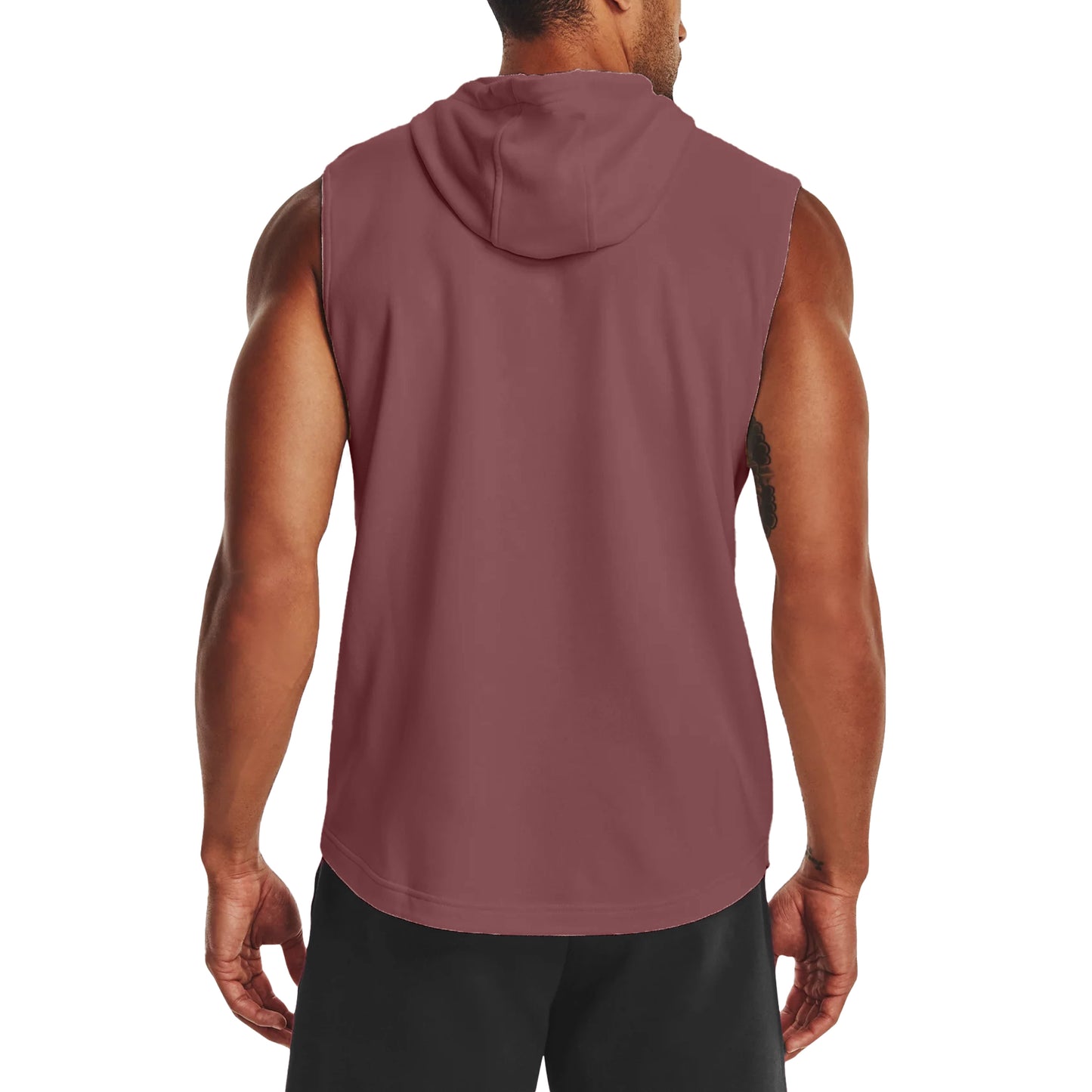 Olympia Sleeveless Hoodie Maroon