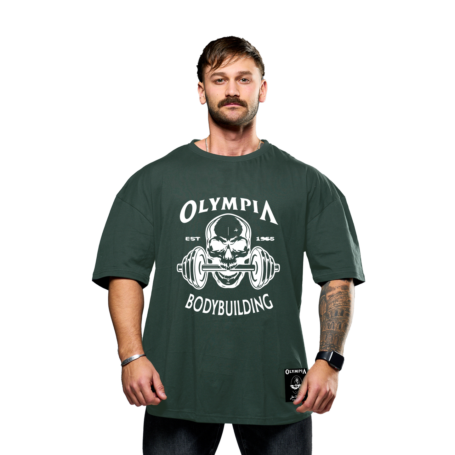 Olympia OS Skull Bodybuilding T-Shirt Green