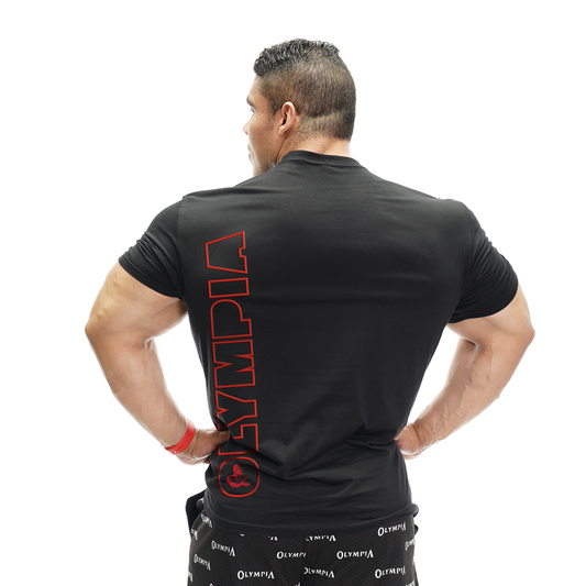 Olympia Vertical Outline Front/Back Black Premium T-Shirt