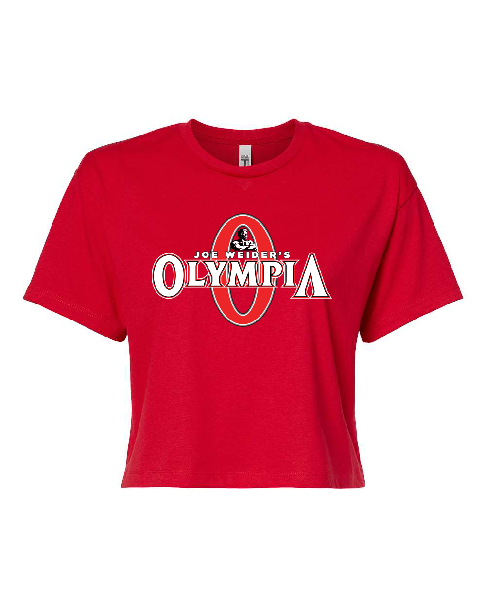 Olympia Red Crop Top original logo