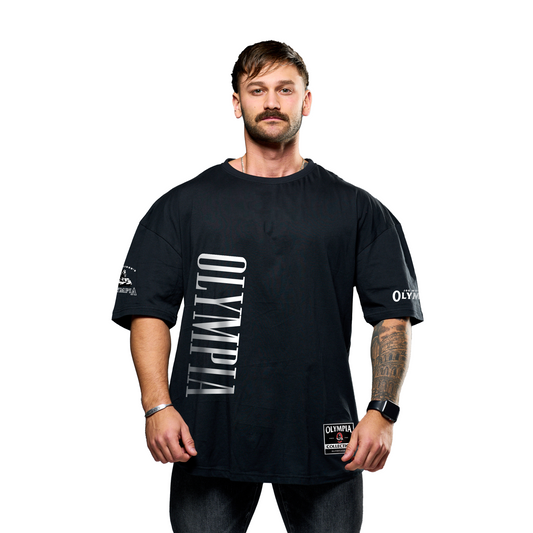 Olympia OS Vertical T-Shirt Black