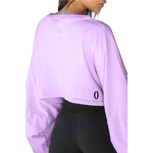 Olympia Crop OS Sleeves - Lavender