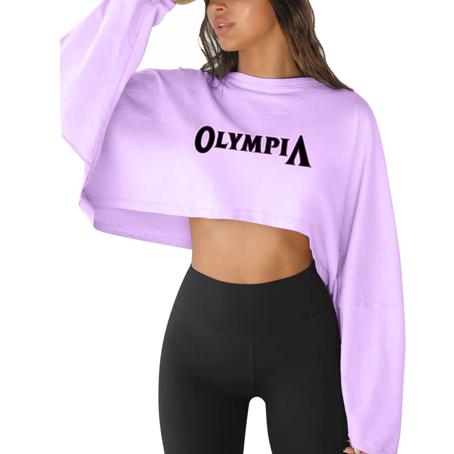 Olympia Crop OS Sleeves - Lavender