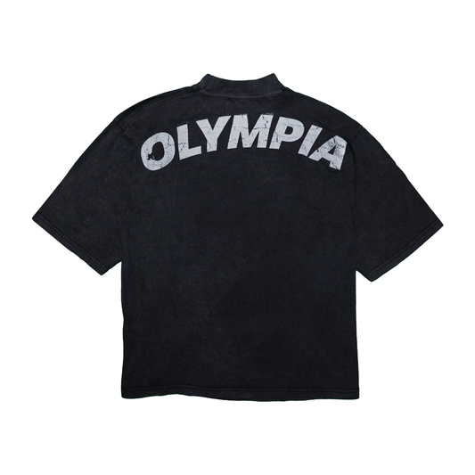 Olympia Neck Print OSFA (S-XL) Premium Black T-Shirt