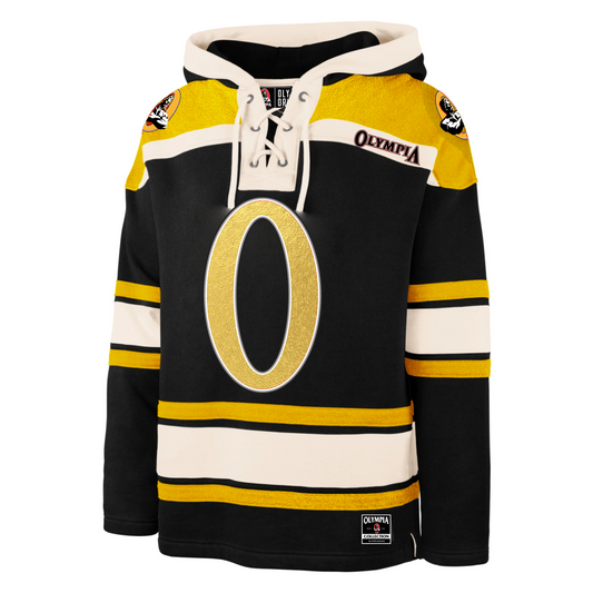 Olympia Vintage Hockey Sweater Gold/White