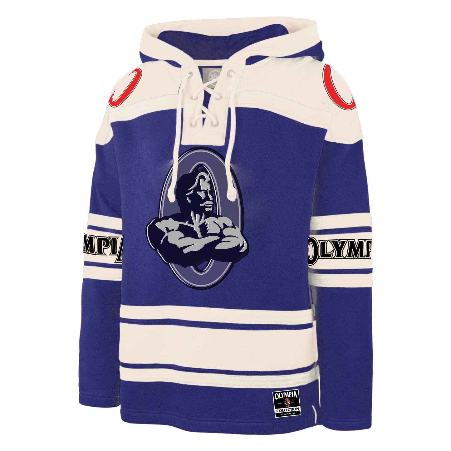 Olympia Vintage Hockey Sweater Blue/White