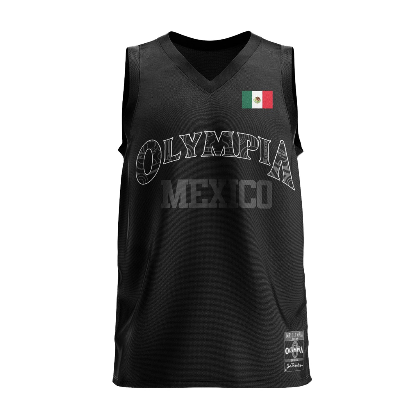 Olympia Mexico Black Basketball Jersey
