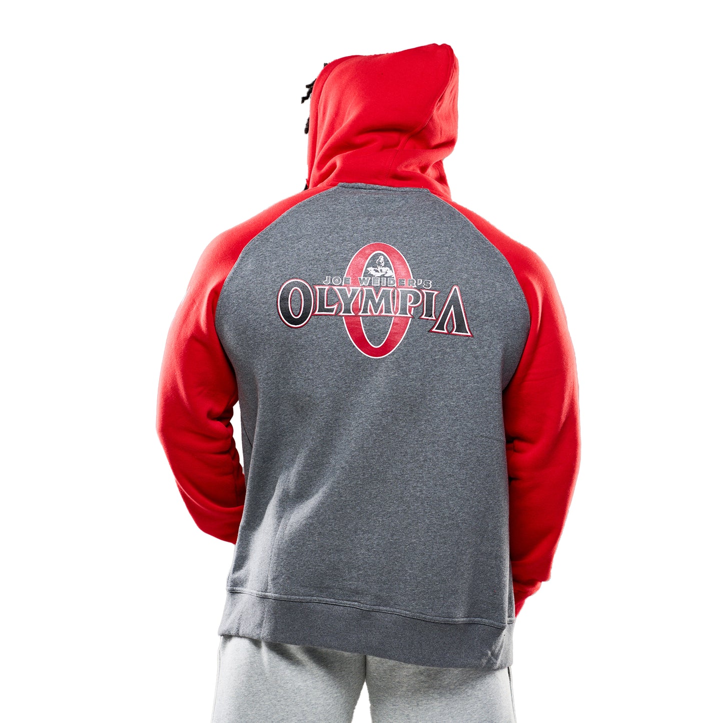 Olympia Grey & Red Full-Zip Fleece Jacket