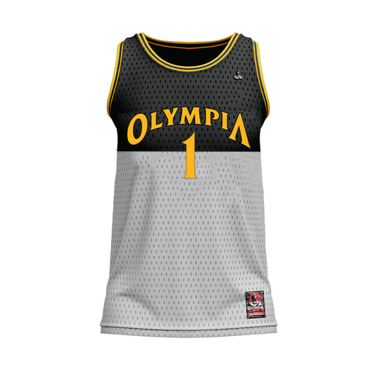 Olympia Basketball Jersey Silver/Black