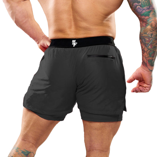 M & F Grey Compression Short