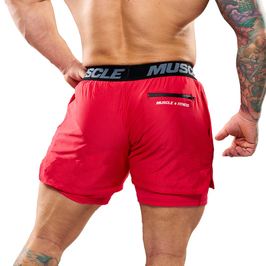 M & F Red Compression Short